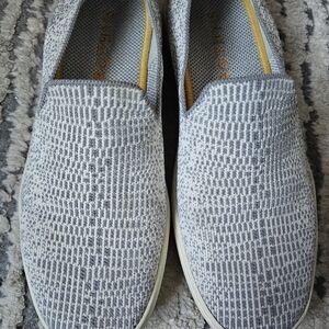 Rothy's Slip On - W8.5 Grey Snake Print